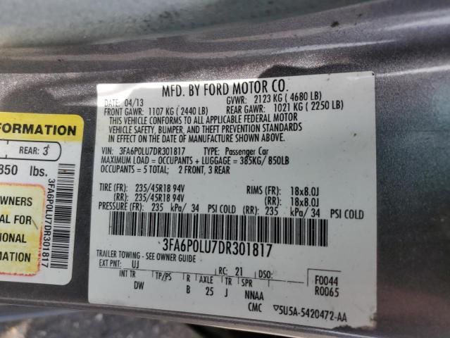 2013 Ford Fusion SE Hybrid