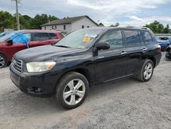 Salvage cars for sale at York Haven, PA auction: 2008 Toyota Highlander Limited