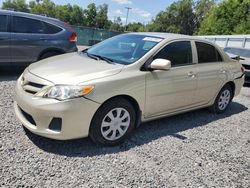 Salvage cars for sale from Copart Riverview, FL: 2012 Toyota Corolla Base