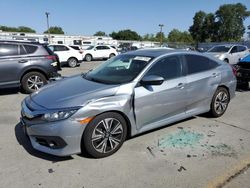 Salvage cars for sale at Sacramento, CA auction: 2017 Honda Civic EX