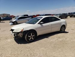 Salvage cars for sale at Amarillo, TX auction: 2007 Pontiac G6 Value Leader