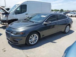 Salvage cars for sale from Copart Grand Prairie, TX: 2017 Chevrolet Malibu LT