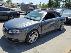 Salvage cars for sale from Copart Sacramento, CA: 2009 Audi A4 2.0T Cabriolet