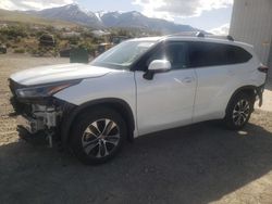 Salvage cars for sale at Reno, NV auction: 2022 Toyota Highlander XLE