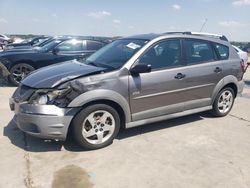 Salvage cars for sale from Copart Grand Prairie, TX: 2004 Pontiac Vibe