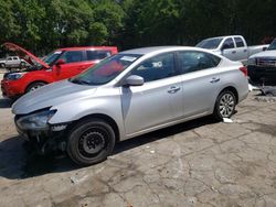 Salvage cars for sale at Austell, GA auction: 2017 Nissan Sentra S