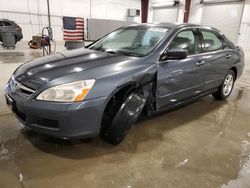 Honda Accord se Vehiculos salvage en venta: 2007 Honda Accord SE