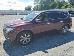 Salvage cars for sale from Copart Gastonia, NC: 2015 Acura MDX Advance