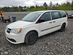 Salvage cars for sale from Copart Windham, ME: 2013 Dodge Grand Caravan SE