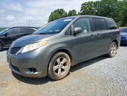 Salvage cars for sale from Copart Concord, NC: 2012 Toyota Sienna Base