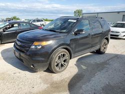 Salvage cars for sale at Kansas City, KS auction: 2015 Ford Explorer Sport