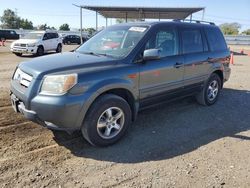 Salvage cars for sale at San Diego, CA auction: 2006 Honda Pilot EX