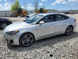 Salvage cars for sale at Appleton, WI auction: 2019 Ford Fusion Titanium