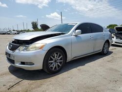 Salvage cars for sale from Copart Miami, FL: 2007 Lexus GS 350