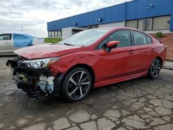 Salvage cars for sale at Woodhaven, MI auction: 2017 Subaru Impreza Sport