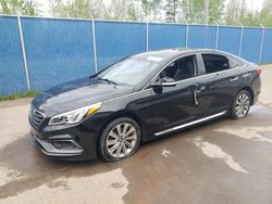 Salvage cars for sale from Copart Moncton, NB: 2017 Hyundai Sonata Sport
