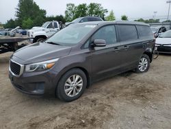 Salvage cars for sale from Copart Finksburg, MD: 2016 KIA Sedona LX