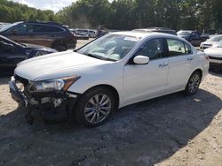 Salvage cars for sale from Copart North Billerica, MA: 2012 Honda Accord EXL