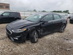 Salvage cars for sale from Copart Kansas City, KS: 2019 Ford Fusion Sport