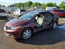 Honda Civic salvage cars for sale: 2015 Honda Civic LX