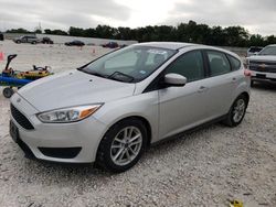 Salvage cars for sale from Copart New Braunfels, TX: 2018 Ford Focus SE