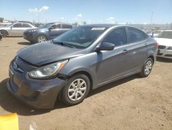Salvage cars for sale at Brighton, CO auction: 2013 Hyundai Accent GLS
