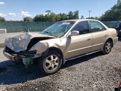 Honda Accord salvage cars for sale: 2002 Honda Accord LX