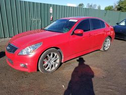 Salvage cars for sale at Finksburg, MD auction: 2013 Infiniti G37 Base