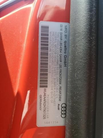 2017 Audi R8 5.2 Quattro