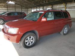 Toyota Highlander Limited salvage cars for sale: 2003 Toyota Highlander Limited