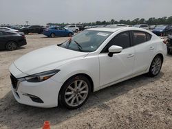 Salvage cars for sale at Houston, TX auction: 2017 Mazda 3 Grand Touring