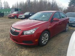 Salvage cars for sale from Copart Montreal Est, QC: 2014 Chevrolet Cruze LT