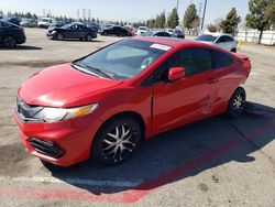 Salvage cars for sale from Copart Rancho Cucamonga, CA: 2015 Honda Civic EX