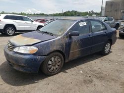 Salvage cars for sale at Fredericksburg, VA auction: 2003 Toyota Corolla CE