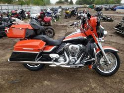 Salvage motorcycles for sale at Elgin, IL auction: 2012 Harley-Davidson FLHTCUSE7 CVO Ultra Classic Electra Glide