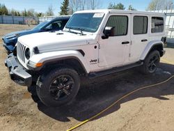 Salvage cars for sale from Copart Bowmanville, ON: 2022 Jeep Wrangler Unlimited Sahara
