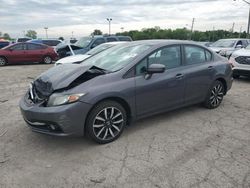 Salvage cars for sale at Indianapolis, IN auction: 2014 Honda Civic EXL