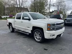 Salvage trucks for sale at North Billerica, MA auction: 2015 Chevrolet Silverado K1500 High Country