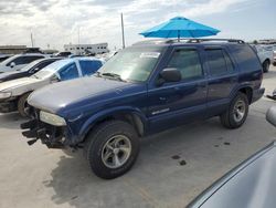 Salvage cars for sale at Grand Prairie, TX auction: 2002 Chevrolet Blazer