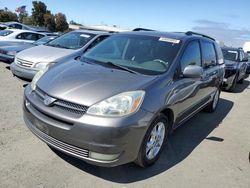 Salvage cars for sale at Martinez, CA auction: 2004 Toyota Sienna XLE