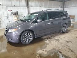 Salvage cars for sale at Des Moines, IA auction: 2014 Honda Odyssey Touring