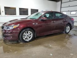 Salvage cars for sale from Copart Blaine, MN: 2018 KIA Optima LX