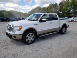 Salvage cars for sale at North Billerica, MA auction: 2012 Ford F150 Supercrew