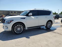 Salvage cars for sale at Wilmer, TX auction: 2015 Infiniti QX80