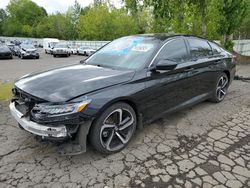 Salvage cars for sale from Copart Portland, OR: 2022 Honda Accord Sport