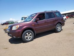Salvage cars for sale from Copart Brighton, CO: 2008 Honda Pilot SE