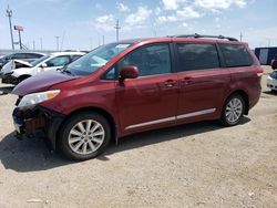 Salvage cars for sale at Greenwood, NE auction: 2013 Toyota Sienna LE