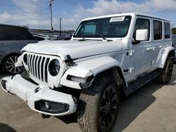 Vehiculos salvage en venta de Copart Los Angeles, CA: 2022 Jeep Wrangler Unlimited Sahara