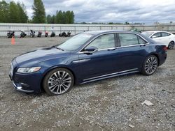 Salvage cars for sale from Copart Arlington, WA: 2017 Lincoln Continental Reserve