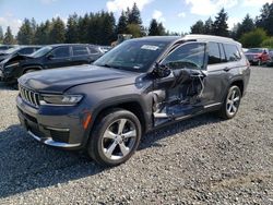 Salvage cars for sale from Copart Graham, WA: 2021 Jeep Grand Cherokee L Limited